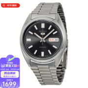 精工（Seiko）男士手表机械自动 5号经典款男表不锈钢黑色38mm防水30米SNXS79K1 男士腕表 Seiko