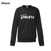 ATHLETA阿仕利塔运动卫衣男春潮流休闲长袖圆领套头衫外套男女同款卫衣 黑色 M