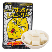 丸川日本进口零食品 丸川 超劲柠檬味口香糖41.5g 泡泡糖 超劲柠檬味口香糖