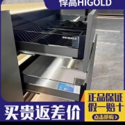 悍高  HIGOLD悍高希勒3.0厨房橱柜双层碗碟篮置物架抽屉式铝合金阻尼拉篮 750柜 1层 平篮