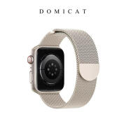 vbnm原装domicat适用苹果磁吸表带applewatchUltra米兰尼斯iwatch8手 星光色 磁吸款米兰尼斯 45MM7-8-9代+膜