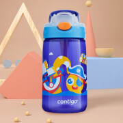 contigo 【精品版】康迪克儿童吸管水杯塑料杯学生防漏运动水杯水瓶400ml 章鱼船长 400ml