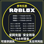 Roblox罗布乐思羅布洛思 会员订阅代充国际服roblox R币点数充值 DLC5=10000R币