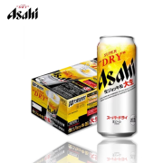 朝日（Asahi）全开盖超爽啤酒日本进口SUPER DRY340ml揭盖掀盖生啤酒 大生-全开盖 485mL 24年7月产 6罐