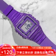 卡西欧（CASIO）手表 复古小方块 学生多功能防水 户外运动电子表 情侣表 W-215H-6A