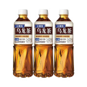 三得利（Suntory） 无糖乌龙茶0糖0脂无糖茶饮料夏日饮品KKV 500mL3瓶无糖乌龙茶