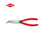 凯尼派克（KNIPEX）德国25系列弯头尖嘴钳多功能尖头钳子带剪口(无线电元件用钳) 25 21 160（160mm 塑料套柄）