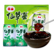 泰山仙草蜜250/330ml*24罐凉茶饮料烧仙草果冻黑凉粉清凉休闲饮料整箱 24罐【2箱.巨划算】 仙草蜜250ml