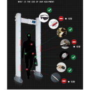 安尔K508户处防水安检门 安检门厂家 椭圆室外防水金属探测安检门 全塑胶 高精度安检门 监狱安检门 18区数字屏防水