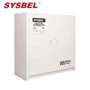 西斯贝尔（SYSBEL） ACP810024强腐蚀性化学品台下储存柜耐酸碱柜抗腐蚀性柜CE认证pp柜 白色 24加仑双门 现货