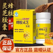 尔娅贝蜂胶灵芝胶囊60粒中老年调节免疫力送礼送父母正品 黄色 原味