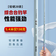 洁威迩5H28调野钓竿臻逸碳素鱼竿3.64.58.1米综合黑坑鲤鱼竿轻硬 臻逸灰送竿稍 3.6