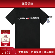 TOMMY HILFIGERTommy Hilfiger 男士圆领短袖T恤 黑色09T3928-001 M