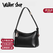 Walker Shop品牌包包女包秋冬女士斜挎包送女友老婆生日七夕情人节礼物 黑色【礼盒包装/顺丰免邮】