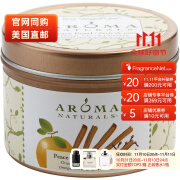 AROMA NATURALS手工制作大豆香薰蜡烛柑橘丁香肉桂味79g可燃烧15小时