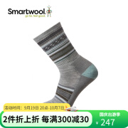 SMARTWOOLSmartwool日常休闲轻量减震中筒袜美利奴羊毛袜露营徒步SW袜1738 浅灰色039 M（适合脚码38-41）