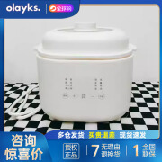 OLAYKS欧莱克一人食电炖盅燕窝隔水炖锅煮bb煲煮粥婴儿辅食锅陶瓷 经典款-1l-全陶瓷内胆 24h 1L