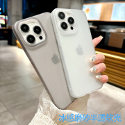 米伦熊适用瓦楞半透磨砂苹果11手机壳iPhone11promax保护套超薄散热防摔防指纹软壳苹果11pro大孔全包壳 苹果11【透白】瓦楞条纹超薄磨砂软壳