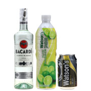 百加得（Bacardi）百加得（Bacardi）洋酒百加得朗姆酒 调酒 BACARDI RUM Mojito 莫吉托Mojito 组合 750mL 1瓶