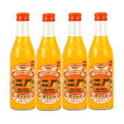 汉口二厂（HANKOW ER CHANG）汽水饮料 含气果汁气泡水碳酸饮料 275ml*4瓶橙汁