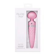 PILLOW TALK Suiltry女用自慰器加温旋转av震动棒 畅想充电振动棒SWAN 粉色 新款