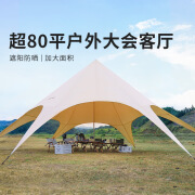 东茂户外云顶天幕帐篷三峰万重山大型八爪鱼露营野营防晒遮阳帐篷凉棚 单峰天幕-【12-20人】