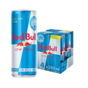 红牛奥地利进口Redbull运动功能饮料含气蓝罐250ml*24罐/4/8罐装 低糖奥地利进口红牛250ml*4罐