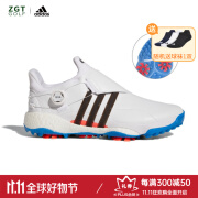 阿迪达斯 （adidas） 高尔夫球鞋男士TOUR360 BOA系列透气防滑耐磨舒适缓震 有钉鞋 GY5336 白/一号黑/宝蓝 8.5-43