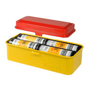 柯达   KODAKKodak Film Case柯达胶卷盒135/120金属胶卷收纳盒 大号红黄色（可容纳8个120）