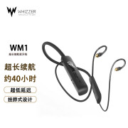 威泽（whizzer）WM1 0.78mm耳机蓝牙线挂脖式蓝牙5.3超低延迟超长续航2pin耳机升级线 黑色