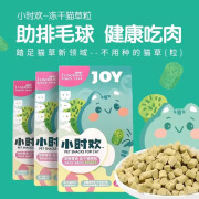 路斯小时欢猫草冻干粒 猫咪化毛球洁齿磨牙排毛猫咪宠物零食 混合口味 3盒