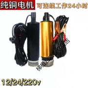 博弗森梯橙抽油泵抽水泵220V48V24V12V柴油尿素泵小潜水泵电瓶车抽油泵 12V电瓶夹子一体泵(2.5米线)