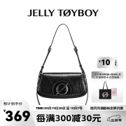 JellyToyboy包包女包晴空包2024秋季新款时尚设计高级质感单肩包 黑色