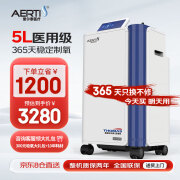 爱尔泰AERTI  医用5升吸氧机家用老人氧气机5L升医用带雾化高原制氧机