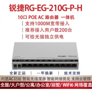 锐捷10口AC网关poe供电一体机面板ap主机千兆路由器交换机210GPH 锐捷162E WIFI6 面板AP