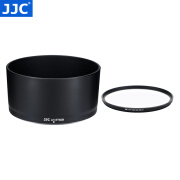 JJC 相机遮光罩 替代ET-60B 适用于佳能RF-S 55-210mm F5-7.1 IS STM镜头R7 R5C R6II R8 R10保护配件 遮光罩+55mmUV滤镜