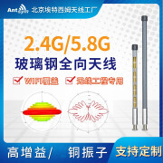 2.4G/5.8G高增益玻璃钢天线覆盖工程AP网桥wifi基站室外全向天线 5.8G 10dB 长43cm NJ公头