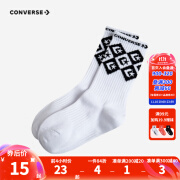 Converse 匡威儿童长袜1双装新款儿童经典logo装饰袜子 正黑色 7/9(18-20cm)