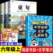 全套3册 童年爱的教育和小英雄雨来六年级上册必读正版的课外书高尔基原著完整版管桦小学快乐读书吧阅读书籍推荐6上经典书目老师 【4册 送考点】六年级上册必读+必背文学常识