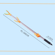 野足不锈钢炮台支架钓鱼竿支架手竿架杆架竿 2.4M不锈钢支架 2.4米伸缩支架