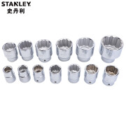 史丹利（STANLEY）3/4英寸19mm系列公制12角标准套筒汽修快速棘轮扳手套筒头套管 单个 19mm STMT89619-8-23