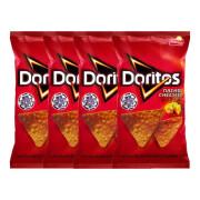 多力多滋（Doritos）台湾进口芝士味玉米片休闲零食品大礼包网红薯片食品解馋小吃儿童 【4袋】超浓芝士味175g