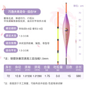 巧渔夫巧渔夫青龙令大物鲢鳙漂高灵敏浮漂加粗醒目鱼漂路滑打浮潜水短漂 青龙令综合漂1#吃铅3g