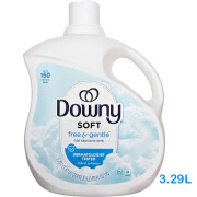 当妮美国原装进口温和无香柔顺剂 Downy Free&Gentle Fabric Softener 温和无香3.29升