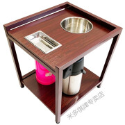 博圣象棋 麻将机茶几棋牌室麻将室茶楼麻将桌边移动专用茶几茶水架 双缸（2件起拍）