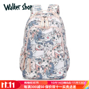 Walker Shop品牌小学生书包轻便高颜值大容量初中女孩双肩背包 可爱猫大号