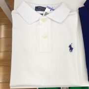 POLO SPORT RALPH LAURENRALPH LAUREN拉夫劳伦男装新款马标刺绣纯棉短袖polo衫宽松大码 白色 m(105-120斤)