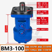 液压马达3-4002F1602F2002F2502F315吊车卷扬机低转速大扭矩马达 BM3(2)-100_平键