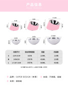 休普倾斜狗碗猫碗宠物用品不锈钢双层狗盆猫盆狗猫食盆狗狗宠物碗 S-倾斜碗 BB粉