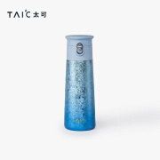 TAIC太可纯钛保温杯纯钛晶彩弹盖保温杯车载杯学生水杯大容量 银河蓝